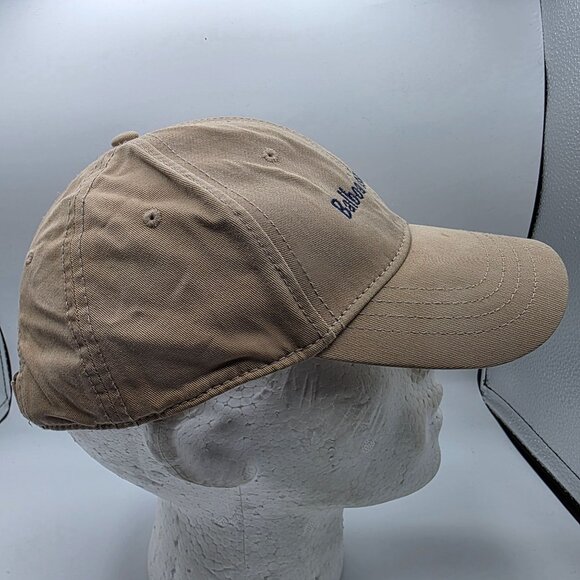 Dorfman Pacific DPC Mens OS Beige Cotton Embroidered Baseball Cap Adjustable - Picture 4 of 9